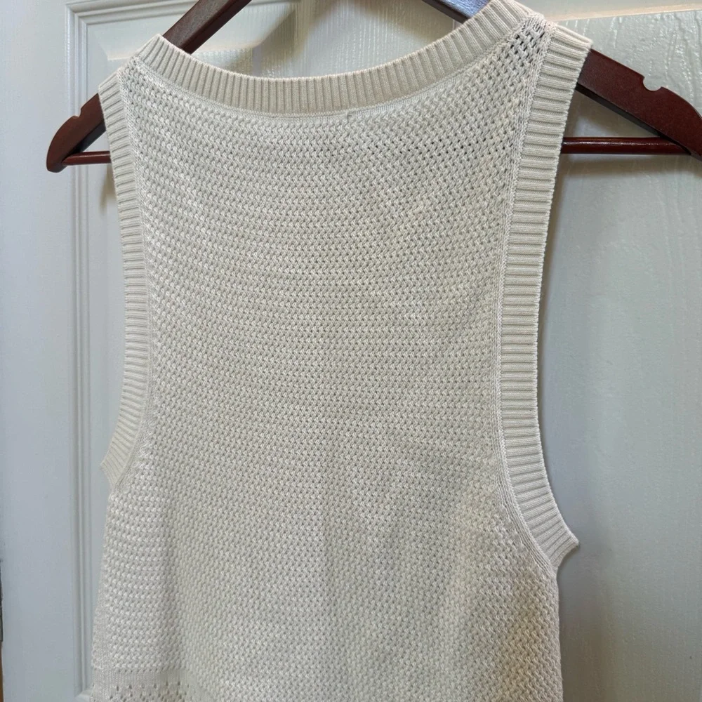 Ramy Brook Fringed Linen Tank Top - Picture 9 of 12